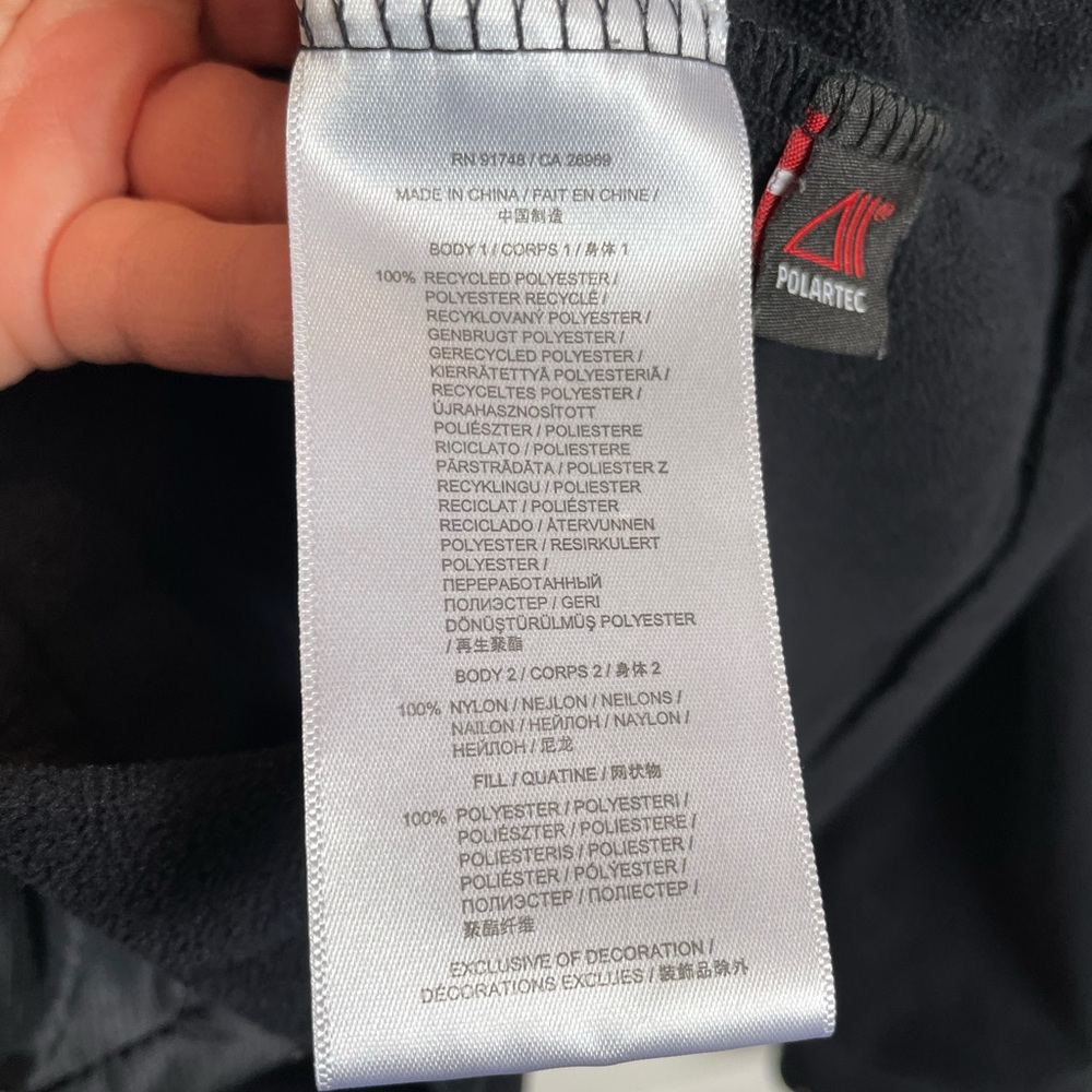 BAUER Hockey Black Polartec Hood Jacket women’s 91748 Size Large Lighter Weight - Picture 8 of 9